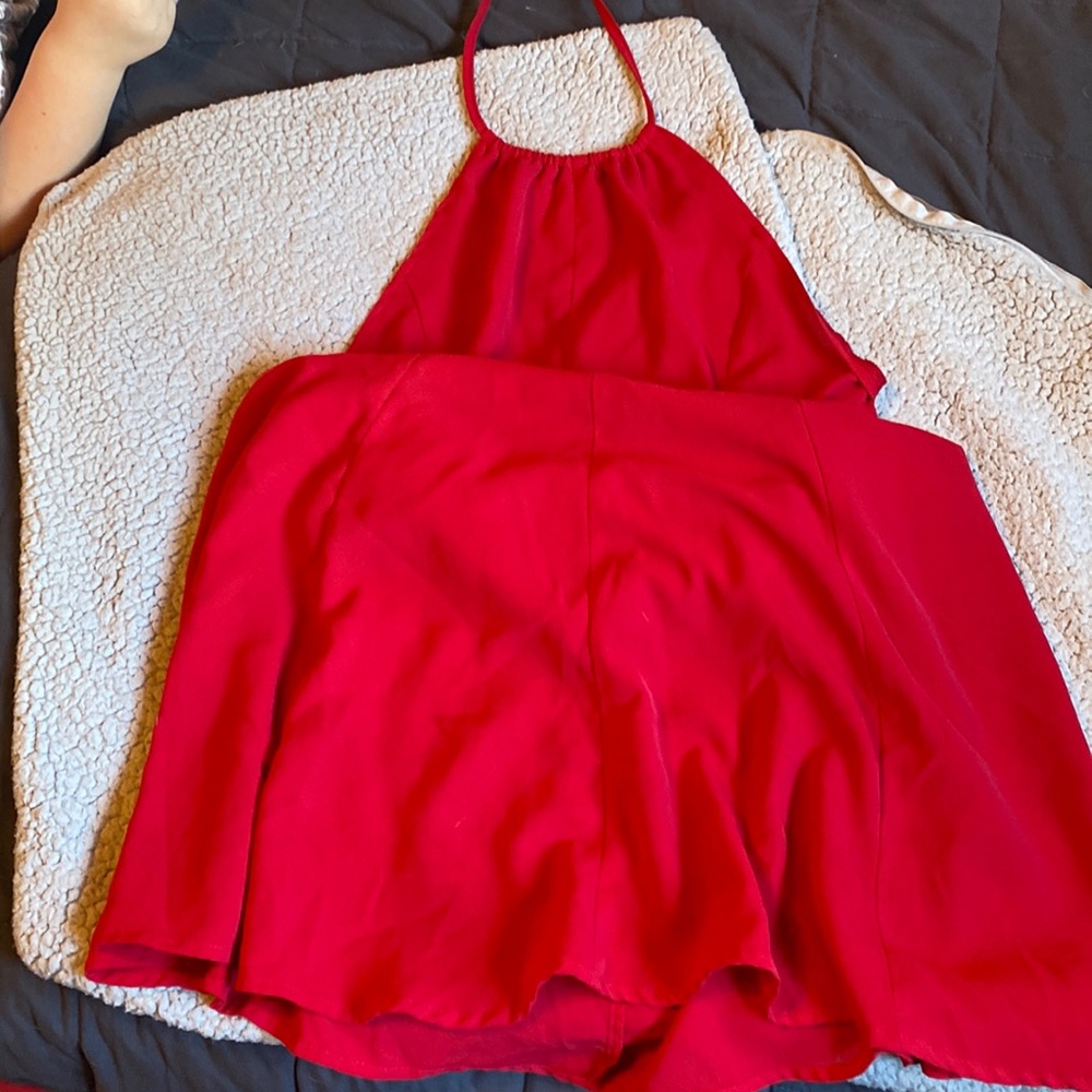 red dress
